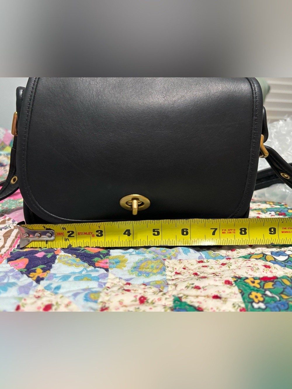 Vintage Coach Black Legacy Small Flap Crossbody J6C-9965 - Picture 10 of 13
